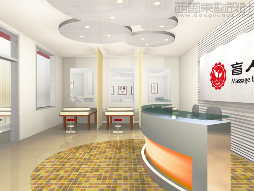 北京盲人保健按摩连锁品牌vi设计之店面室内设计