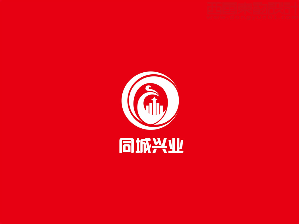 北京同城兴业幕墙工程公司logo设计反白效果图