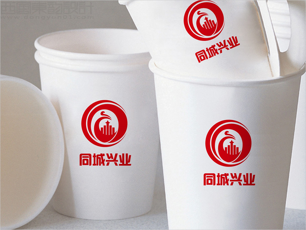 北京同城兴业幕墙工程公司纸杯设计