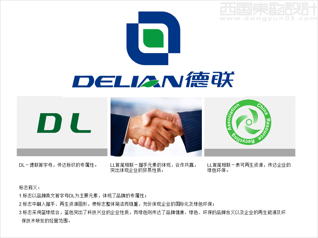 德联科贸（北京）有限公司德联DELIAN品牌logo设计理念创意说明