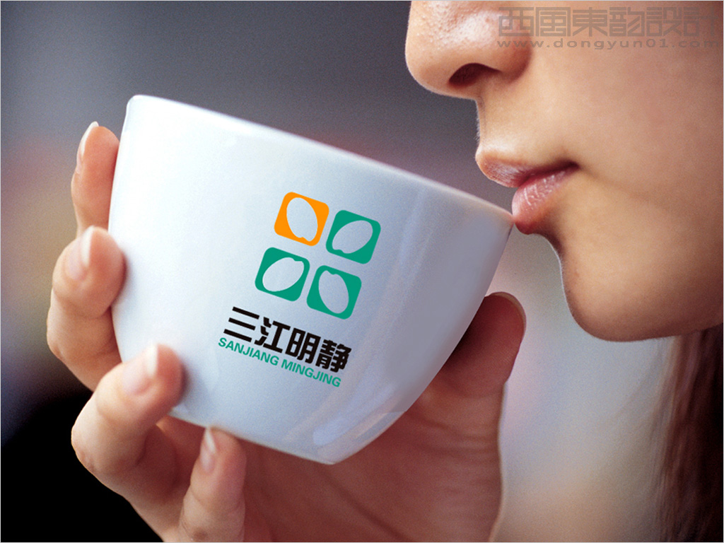 黑龙江省三江明静米业公司茶杯设计