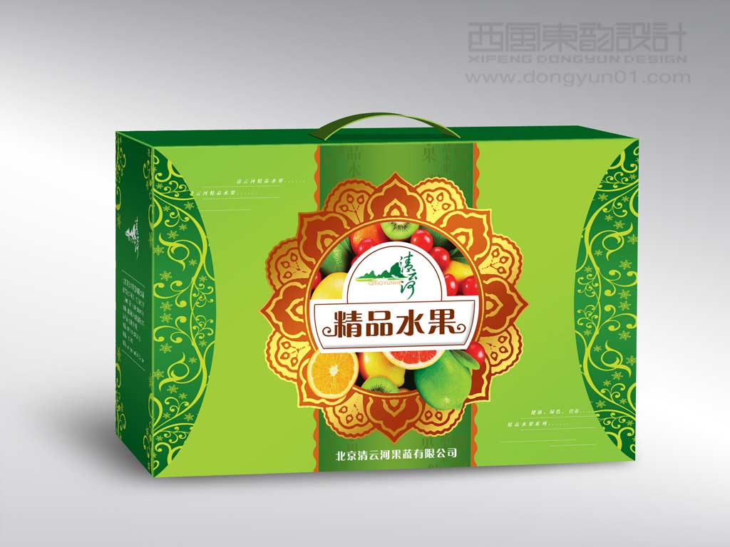 北京清云河果蔬公司精品水果包装设计