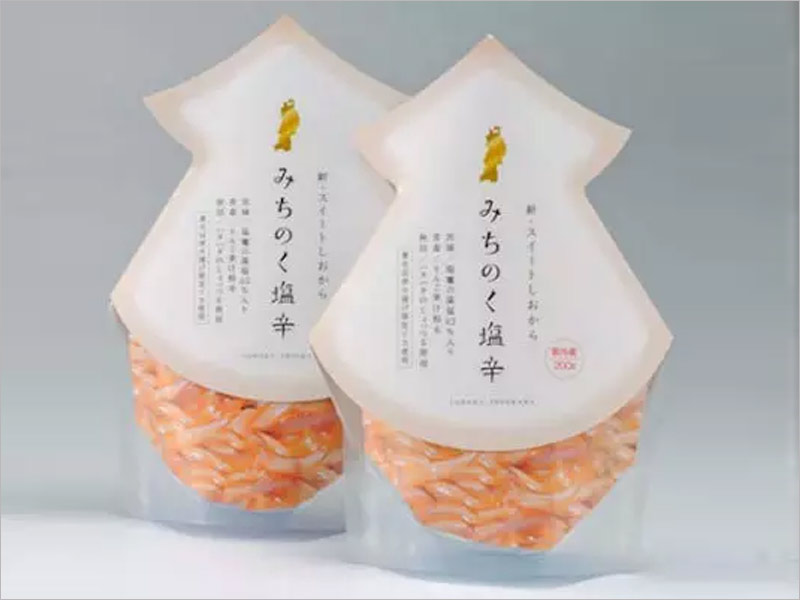 日本海鲜产品纸盒包装设计——干净清新的设计风格！