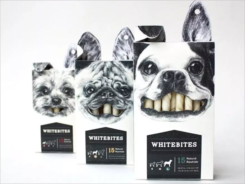 WHITEBITES 宠物食品包装设计图片欣赏