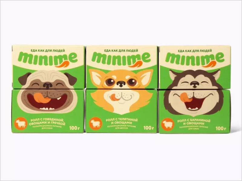 minime 宠物食品包装设计图片欣赏