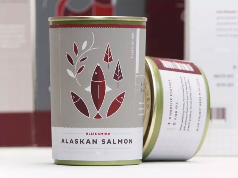 ALASKAN SALMON 鱼粮鱼饲料包装设计图片欣赏