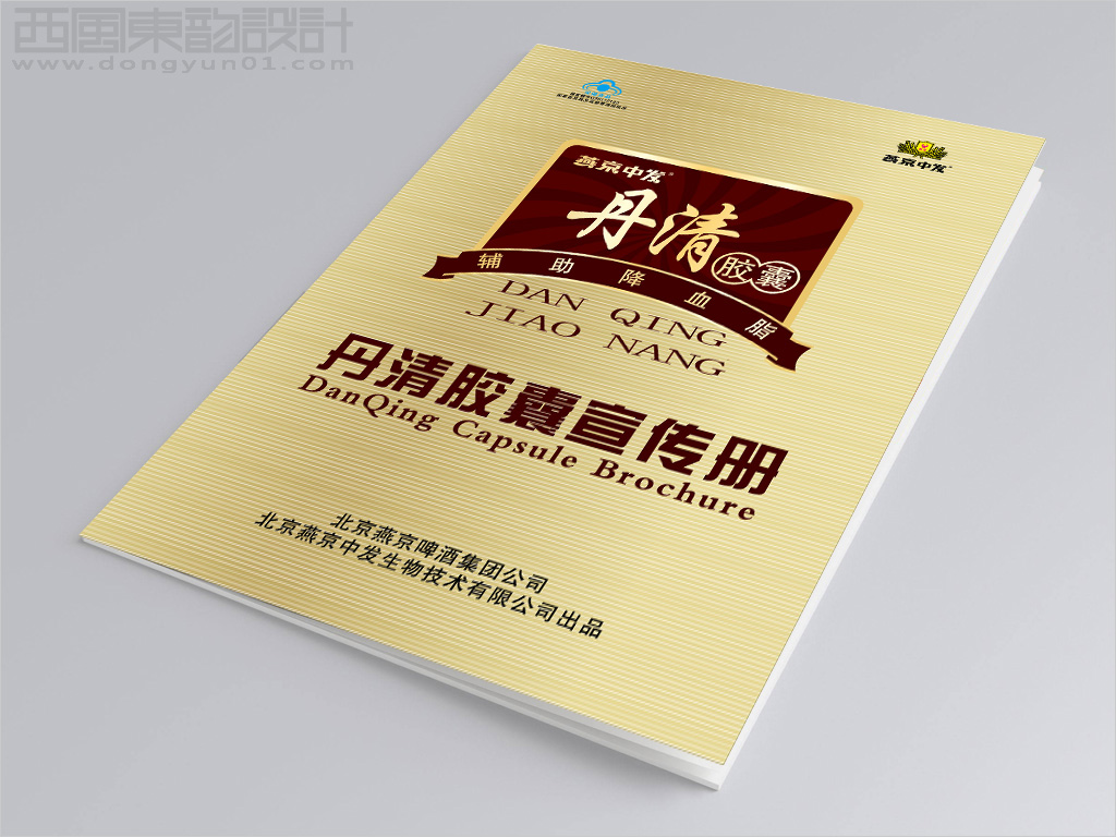 北京燕京中发生物技术有限公司丹清胶囊产品宣传册封面设计图片