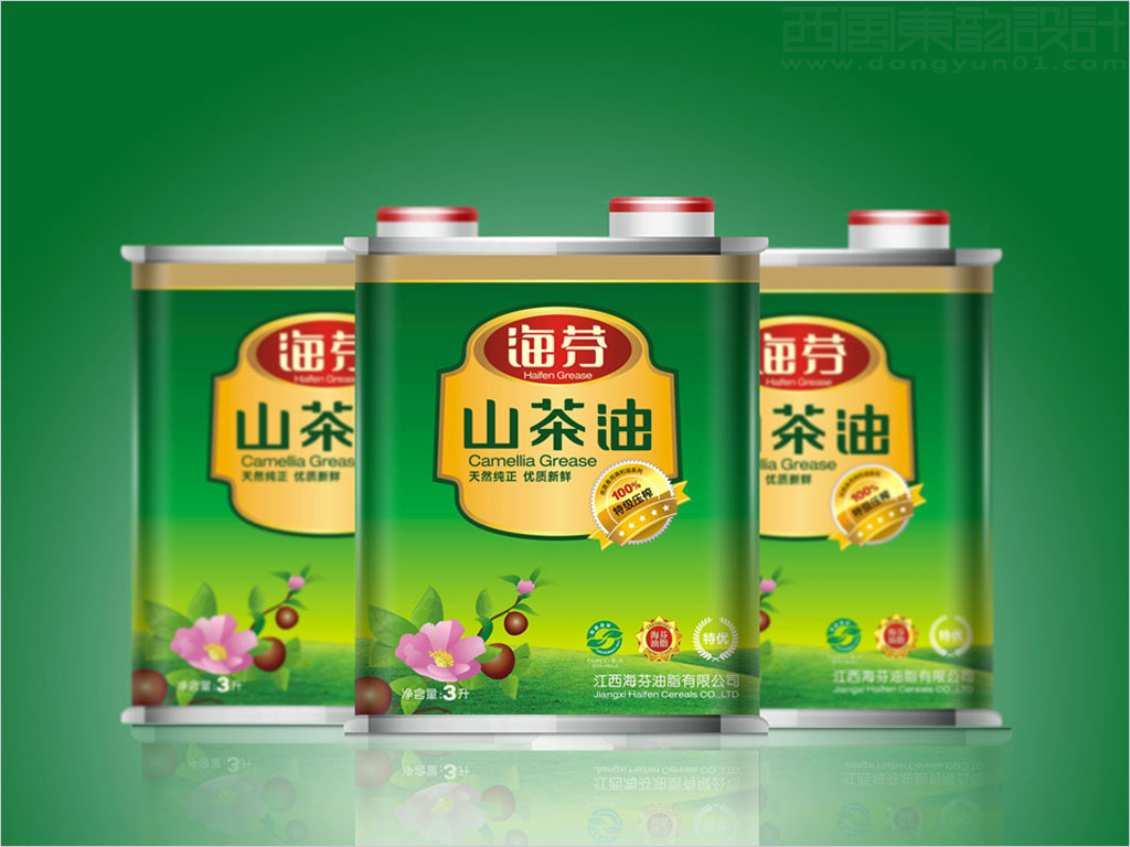江西海芬油脂有限责任公司山茶油包装设计图片