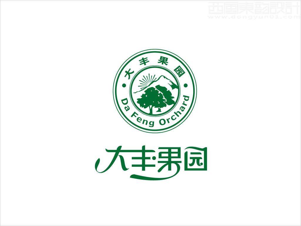 北京鹏爱游戏全站食品有限公司大丰果园logo设计