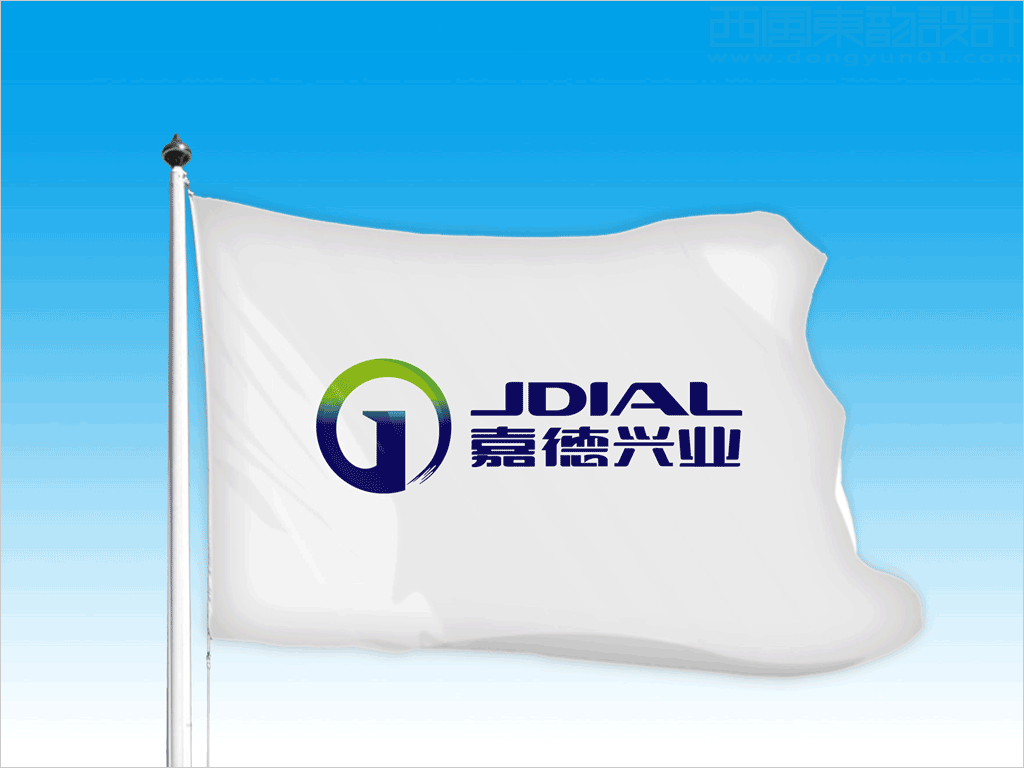 北京嘉德兴业科技有限公司logo设计之企业旗帜设计