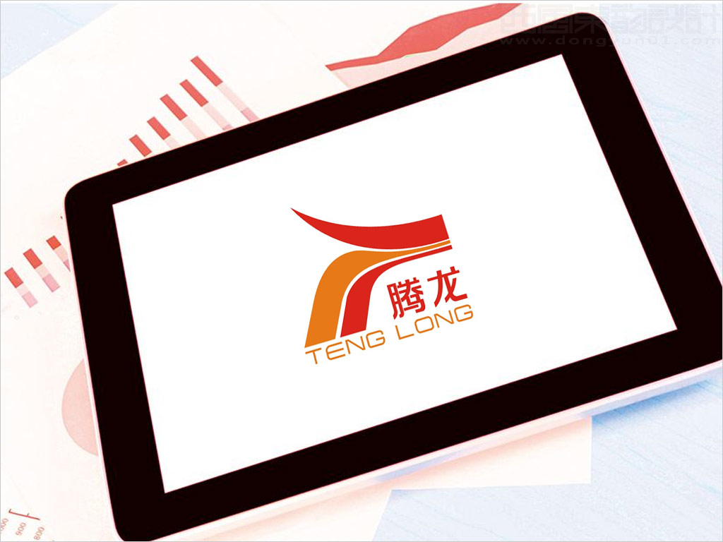 陕西腾龙煤电集团有限责任公司logo设计之pad应用效果