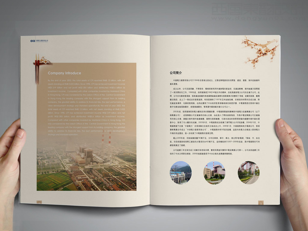 中国电力国际发展有限公司画册设计之公司简介内页设计