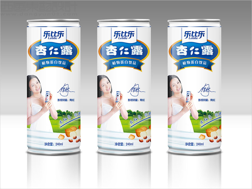 承德乐比乐饮品有限公司杏仁露植物蛋白饮品包装设计