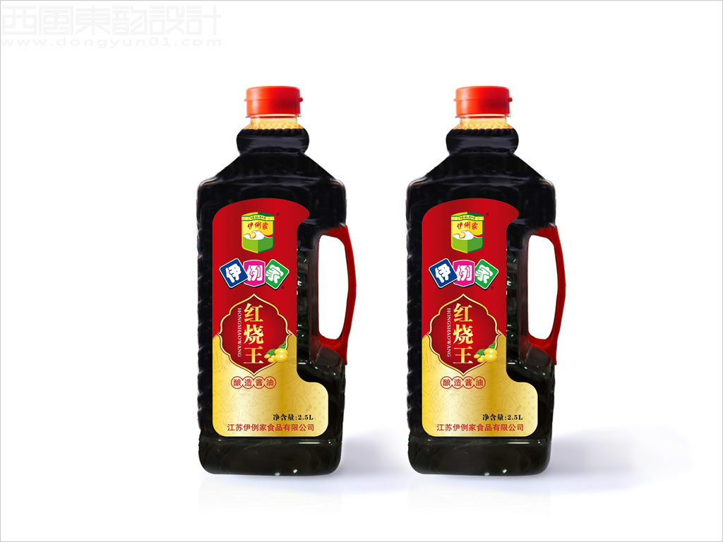 江苏伊例家食品有限公司红烧王酱油包装设计