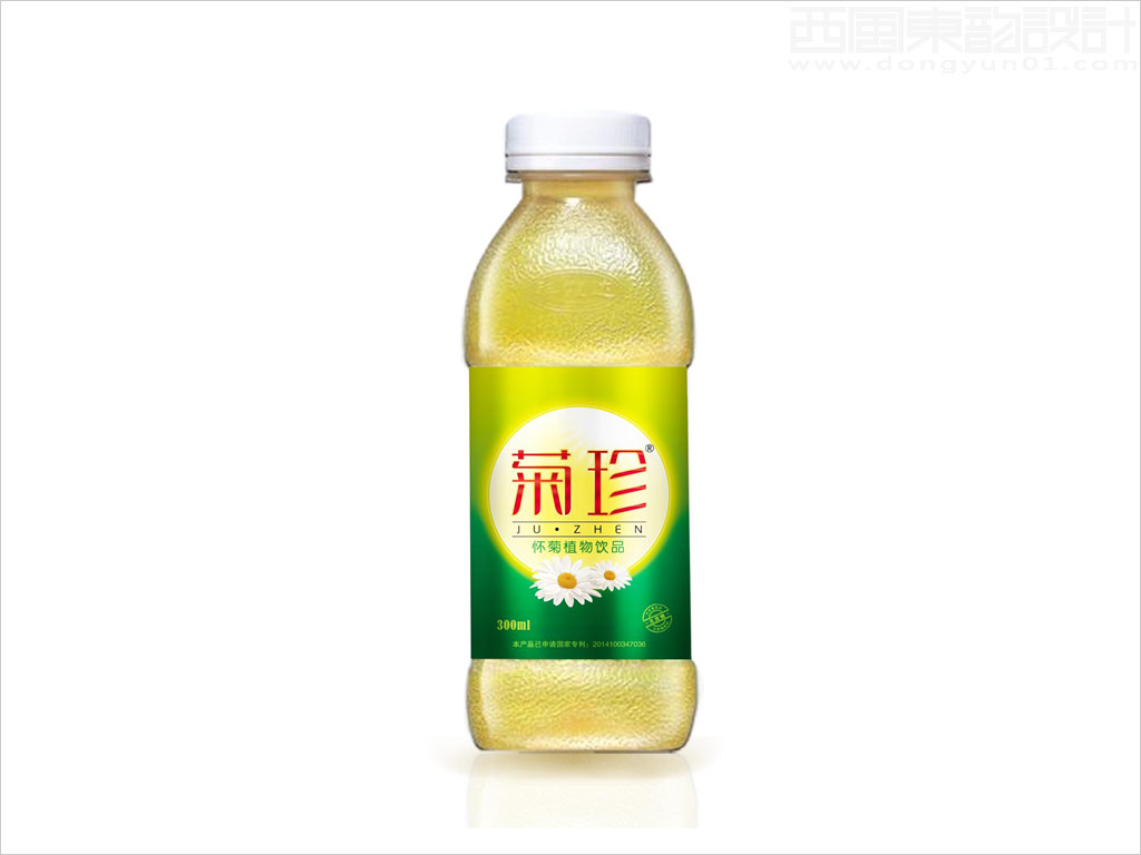 河南科霖达菊珍饮品股份有限公司菊珍怀菊花植物饮料PET瓶签包装设计