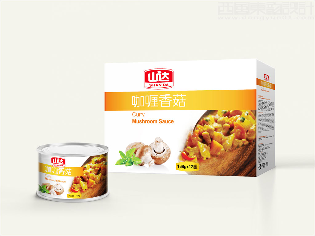 北京山达食品有限公司咖喱香菇食品包装设计