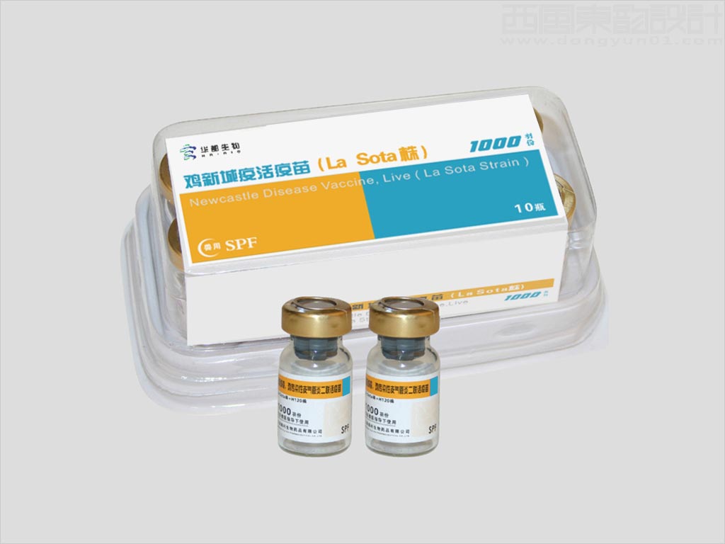 北京华都生物科技有限公司鸡新城疫活疫苗包装设计案例图片