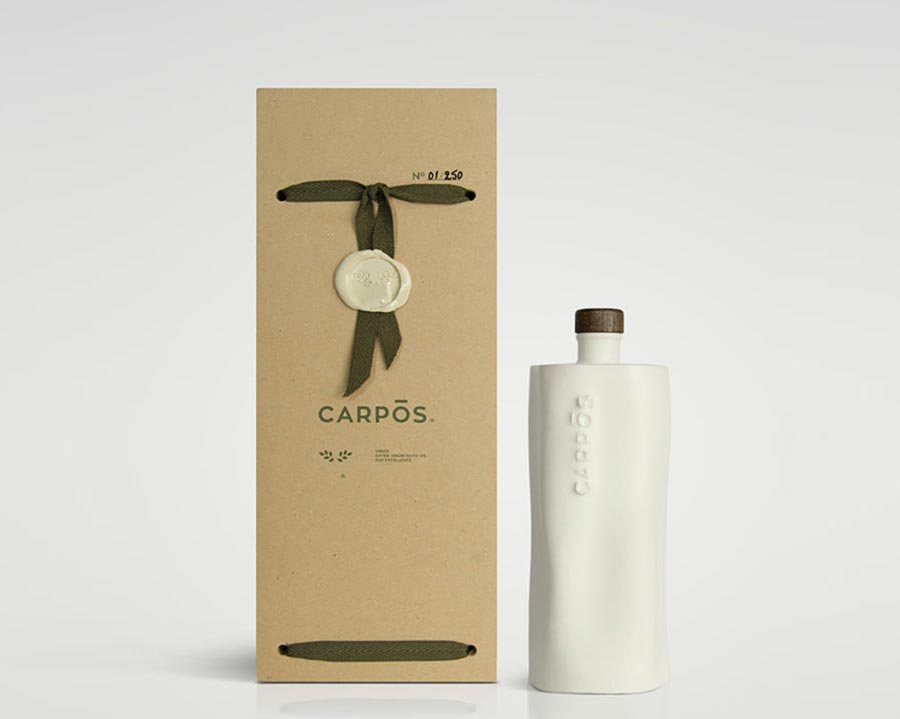 Carpos橄榄油外盒瓶体包装设计