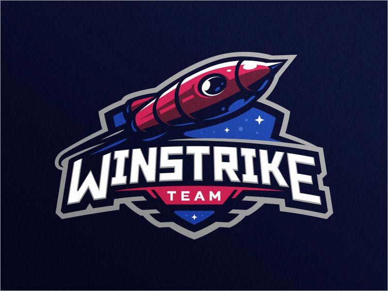 Winstrike 游戏logo设计