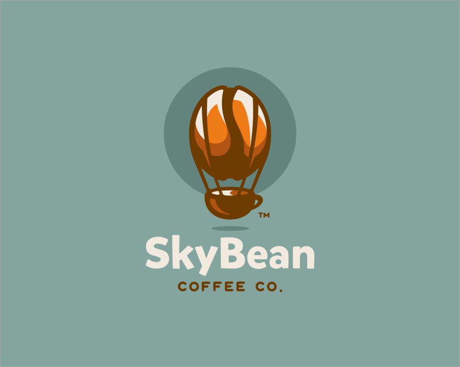 SkyBean Coffee Co. 徽标设计