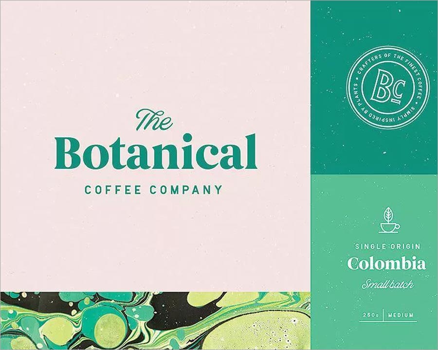 The Botanical 咖啡公司标志设计