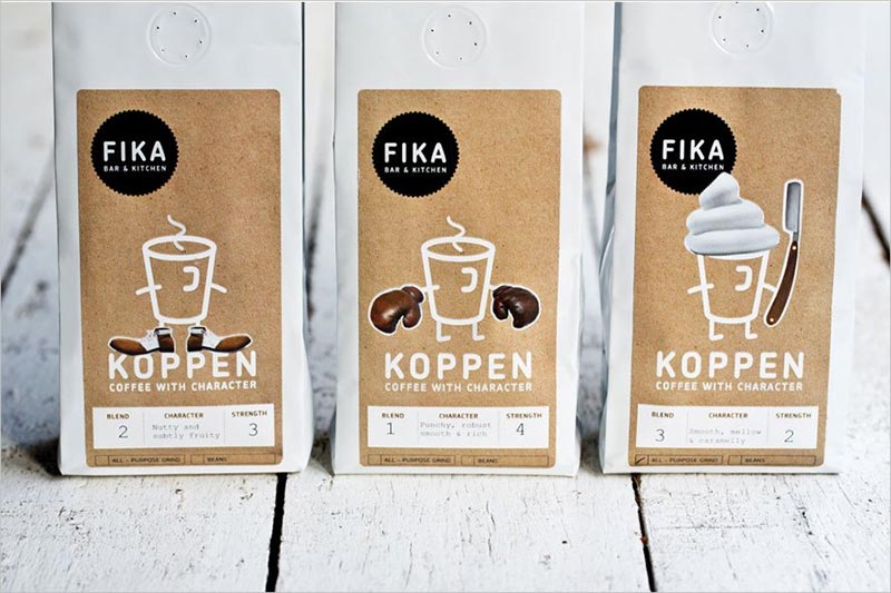 Fika Coffee 咖啡包装设计