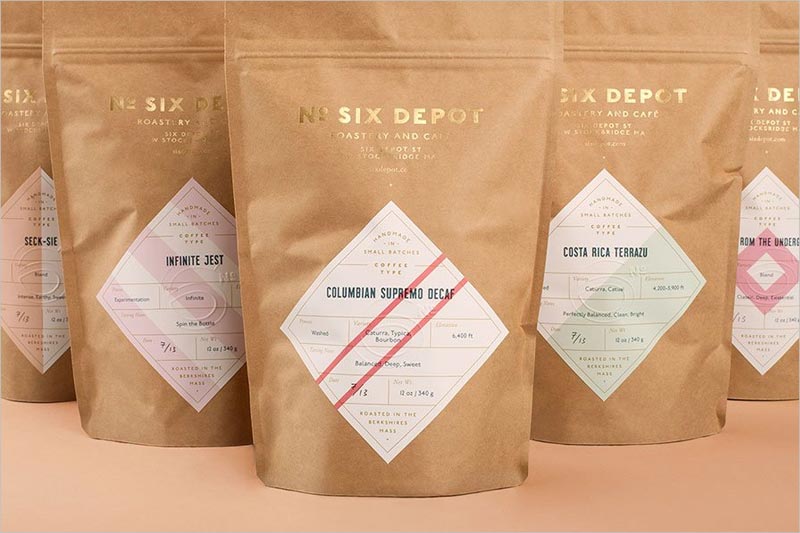 Number Six Depot 咖啡包装设计