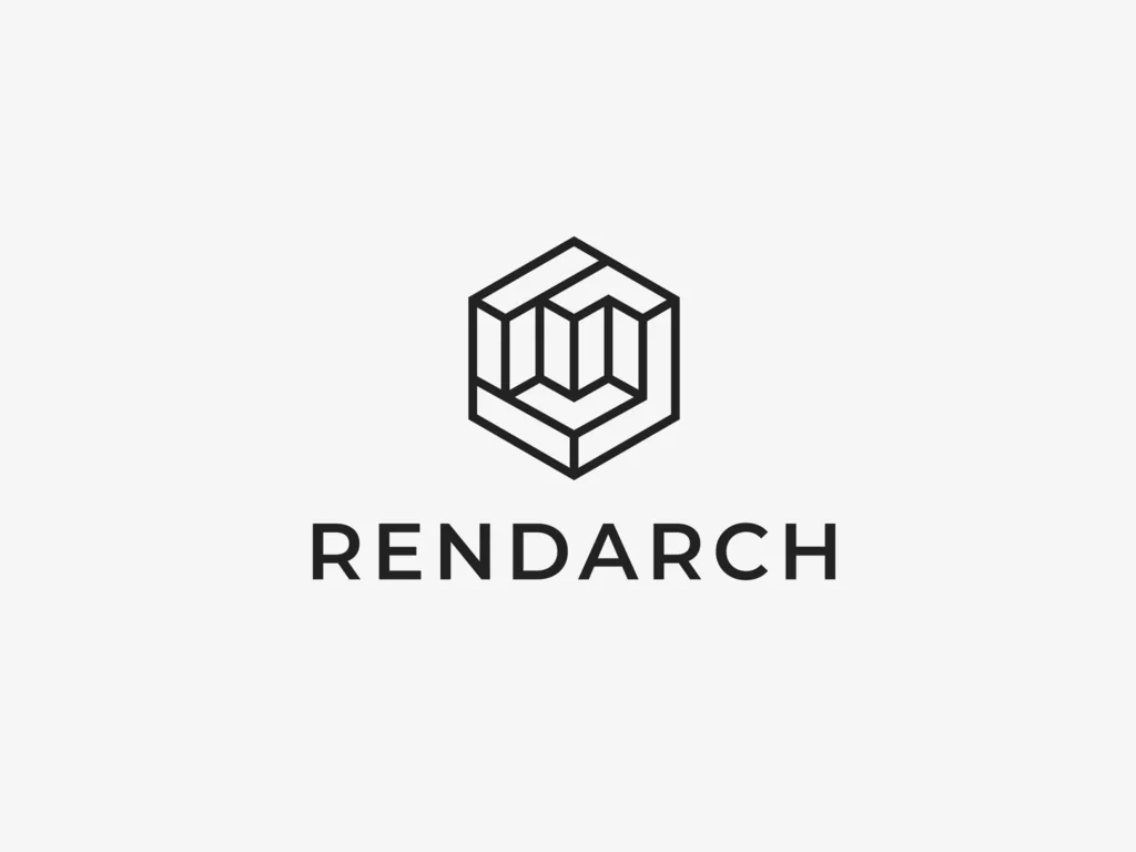 Rendarch建筑企业logo设计