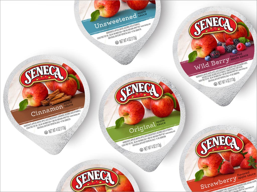 美国塞内卡SENECA沙拉酱调味食品包装设计之顶部视图