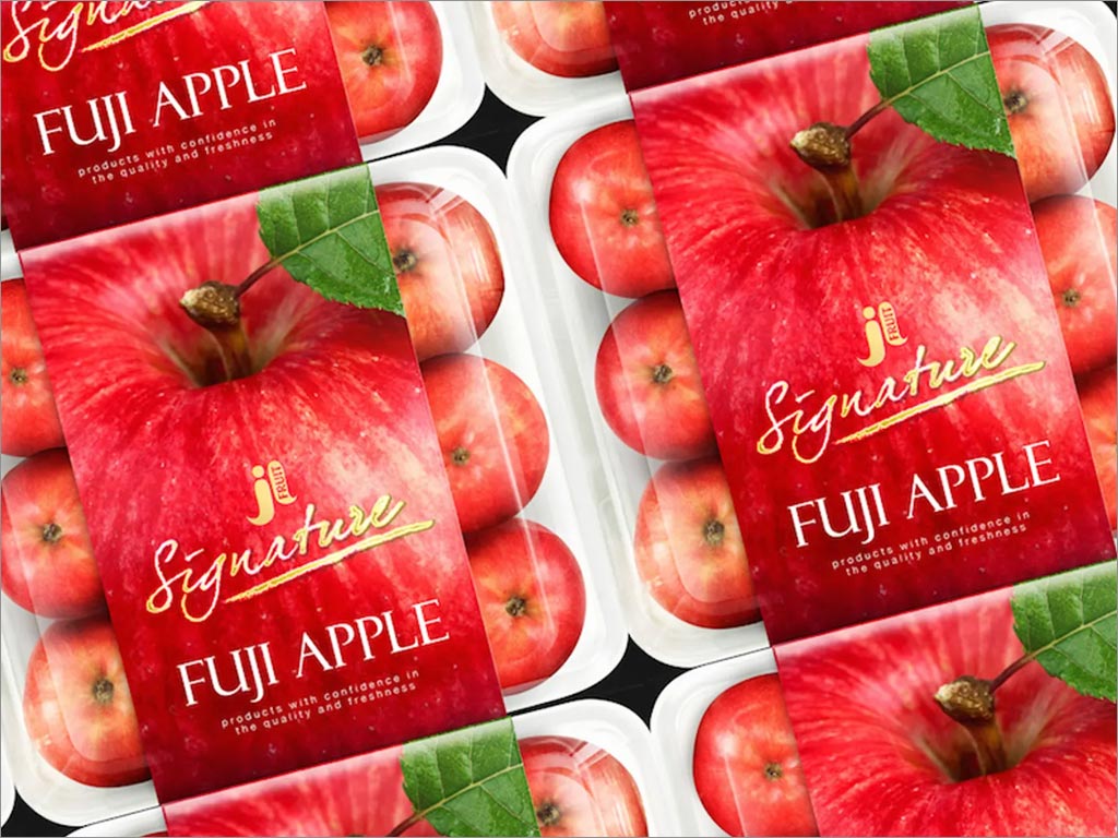 泰国JL水果农产品包装设计之苹果包装设计