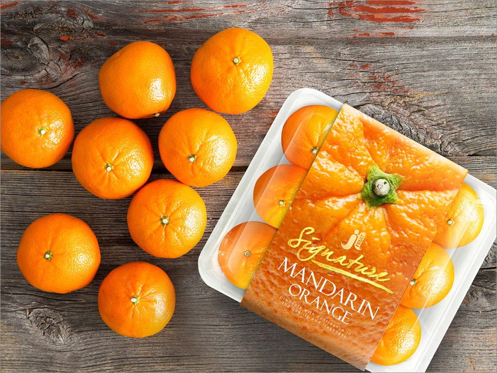 泰国JL水果农产品包装设计之橙子包装设计
