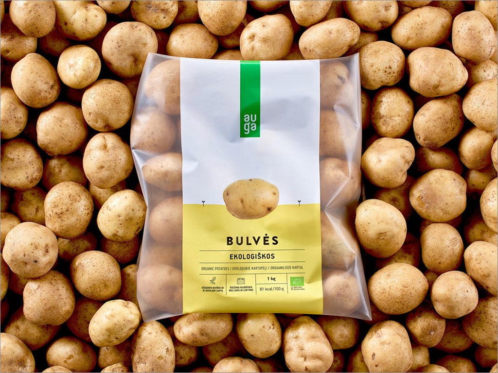立陶宛AUGA有机土豆农产品包装设计