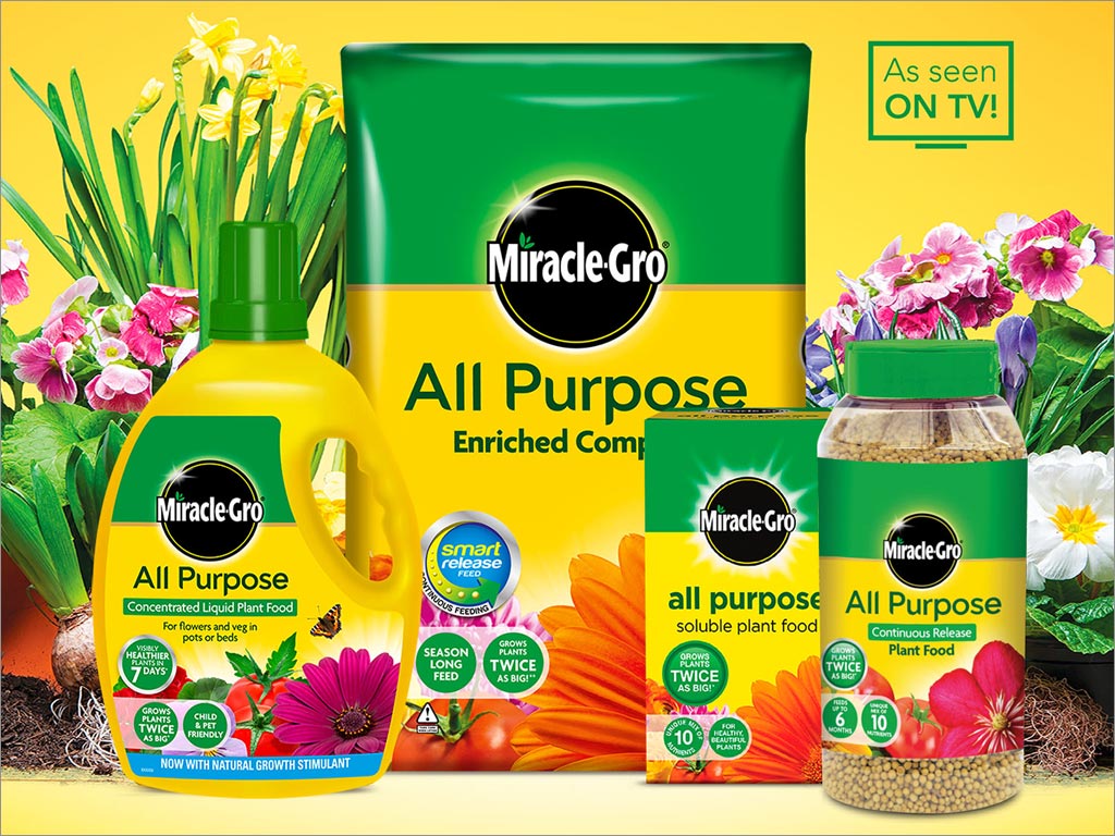 Miracle-Gro园艺花卉肥料包装设计