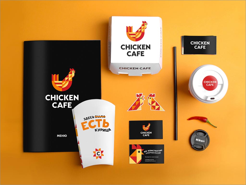 CHICKEN CAFE快餐店品牌形象设计之餐盒设计