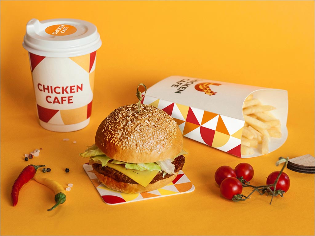 CHICKEN CAFE快餐品牌形象设计之快餐实景照片