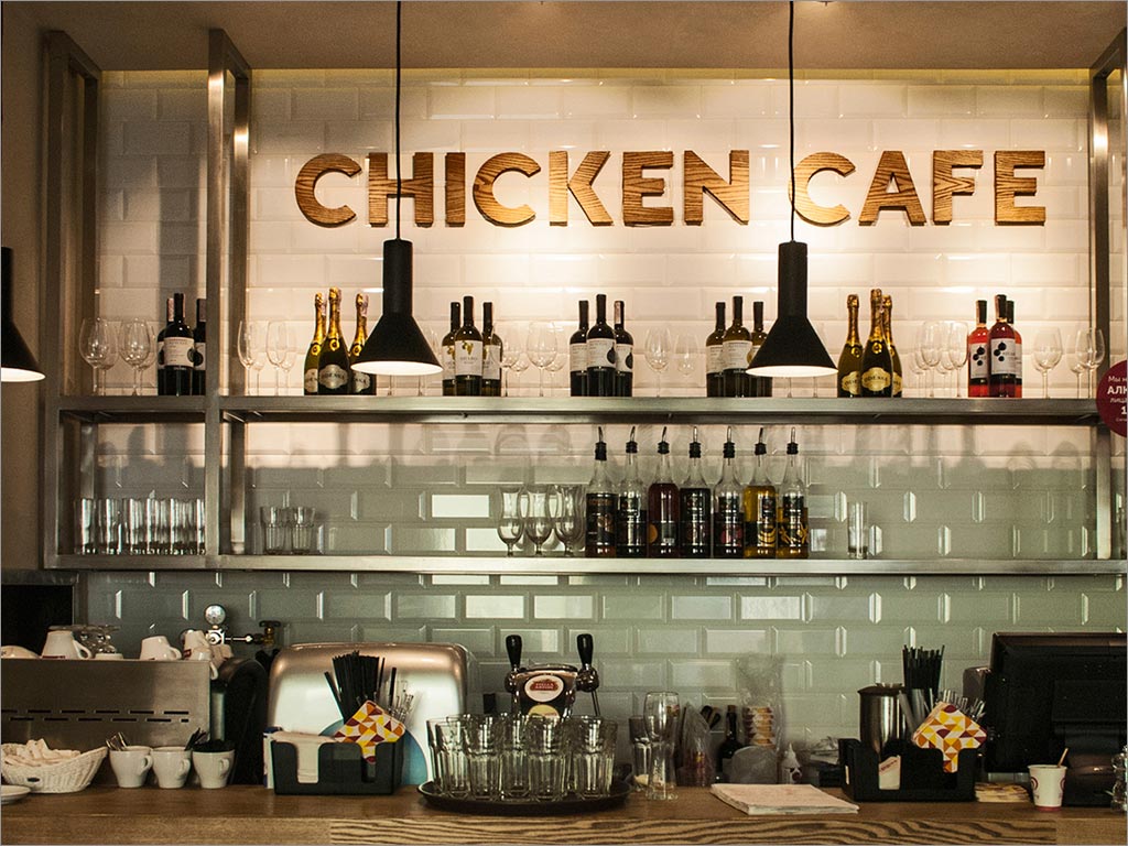 CHICKEN CAFE快餐品牌形象设计之店面环境设计