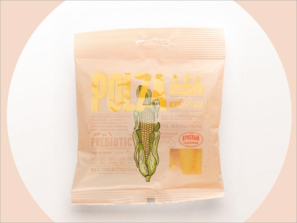 Polza玉米口味软糖果包装设计
