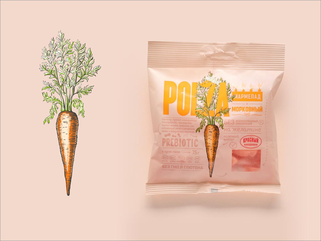 Polza胡萝卜糖果包装设计