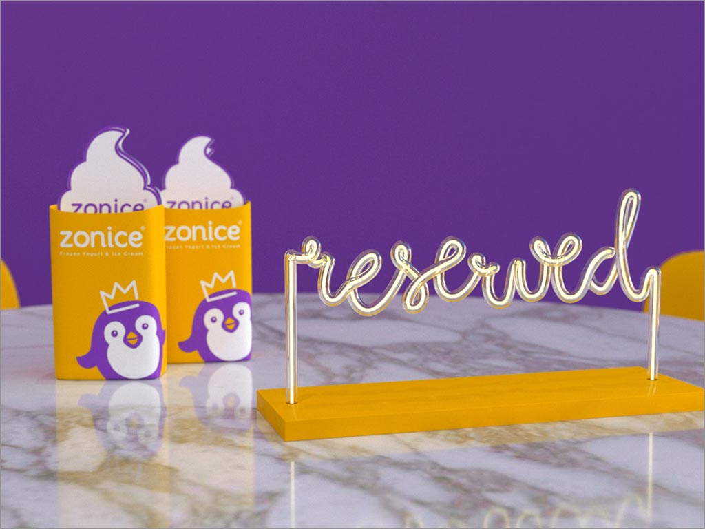 Zonice冰淇淋冷饮店品牌形象设计之卡片设计