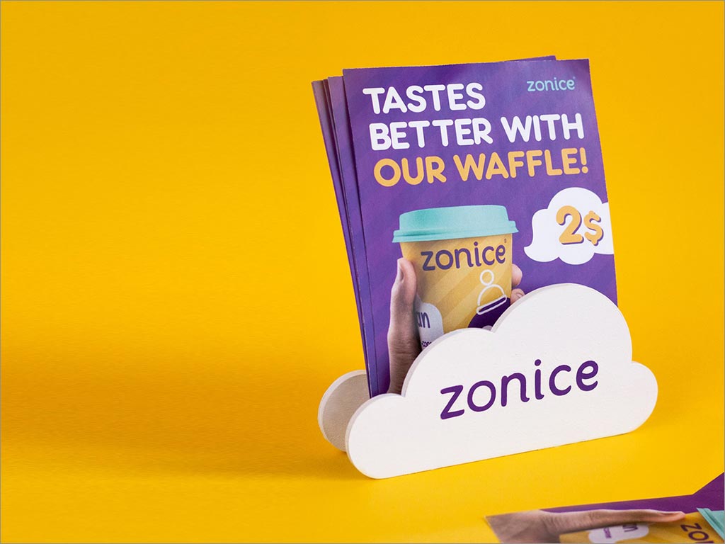 Zonice冰淇淋冷饮店品牌形象设计之手册设计