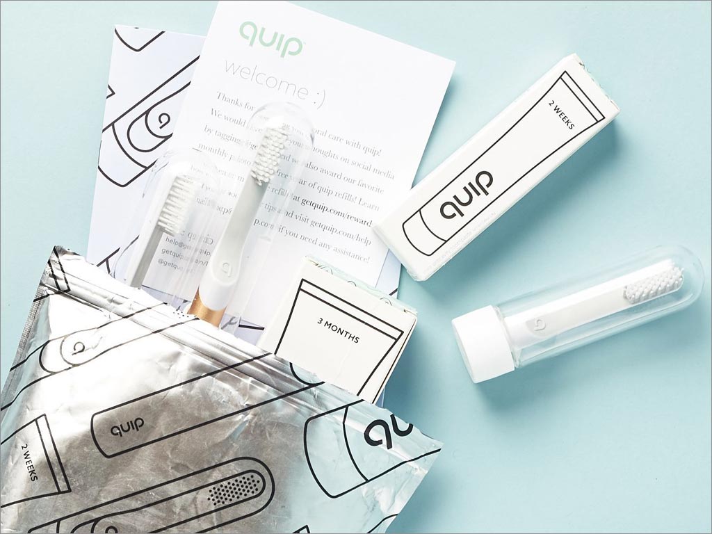 Quip电动牙刷包装设计