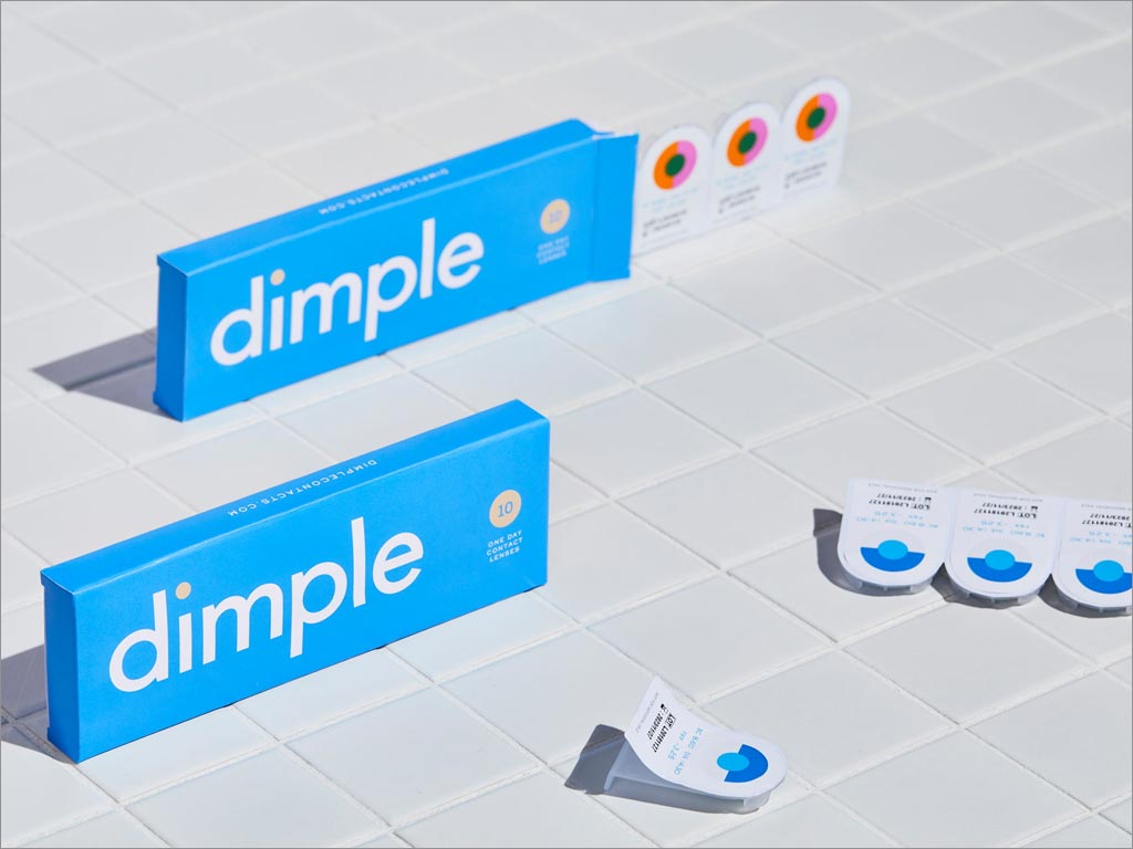 Dimple 隐形眼镜包装设计