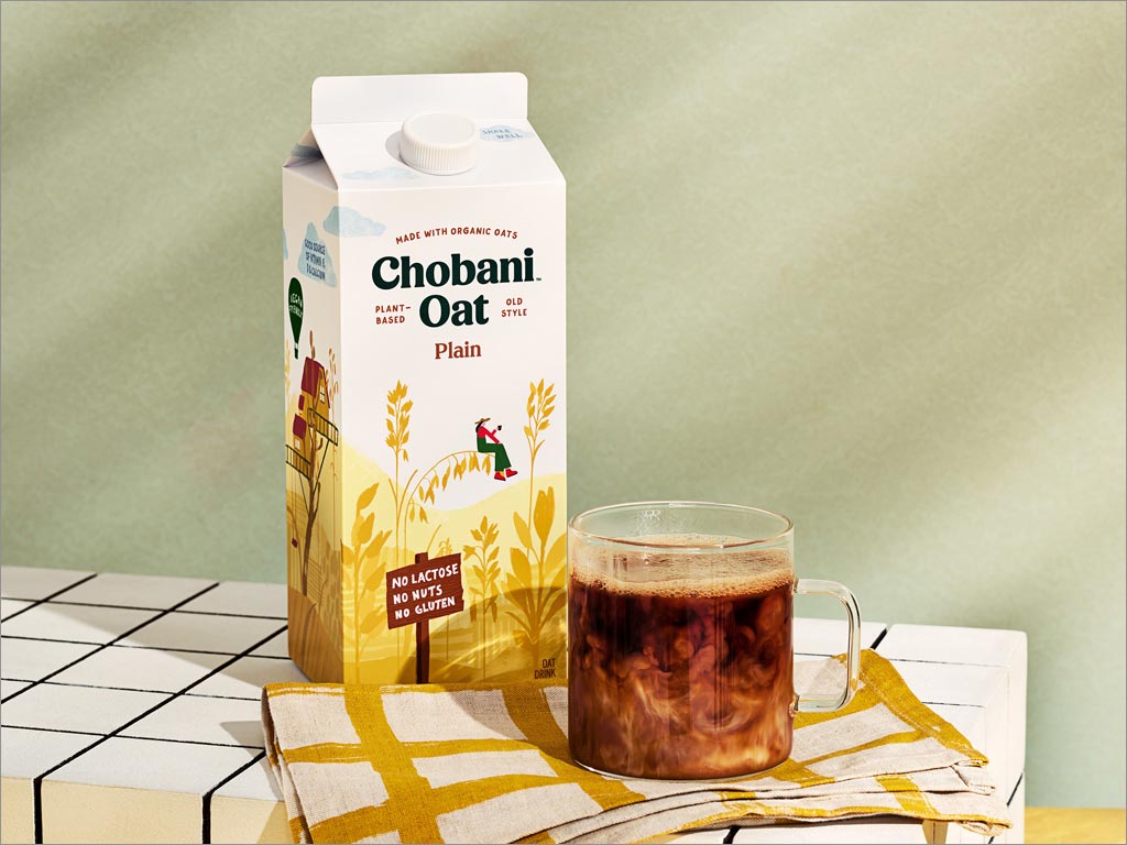 希腊Chobani燕麦奶饮料包装设计