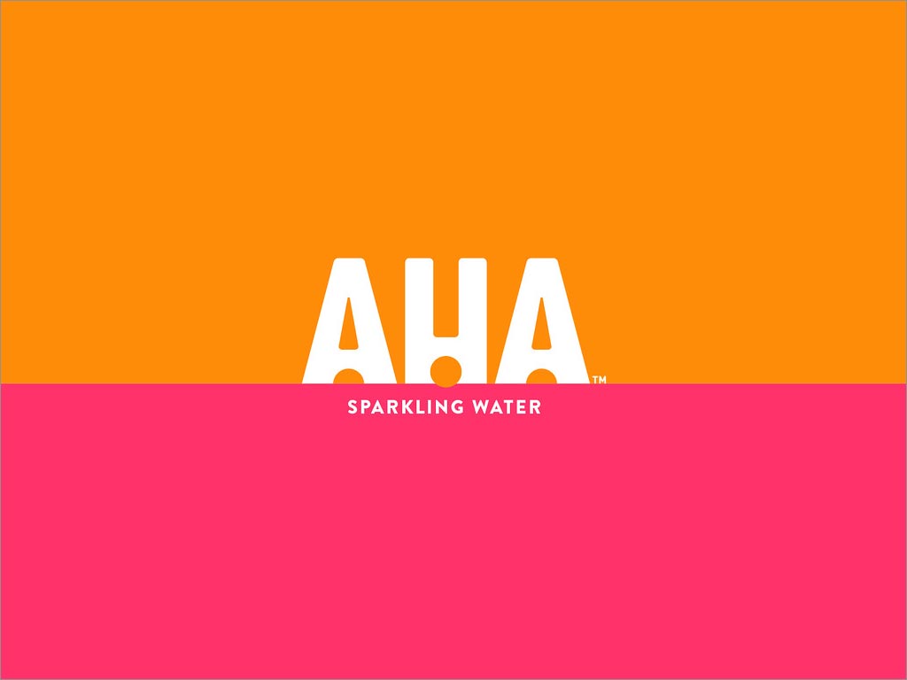 可口可乐AHA苏打水logo设计