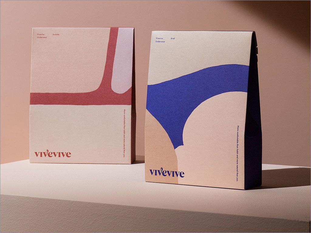 韩国Vivevive内衣包装盒设计