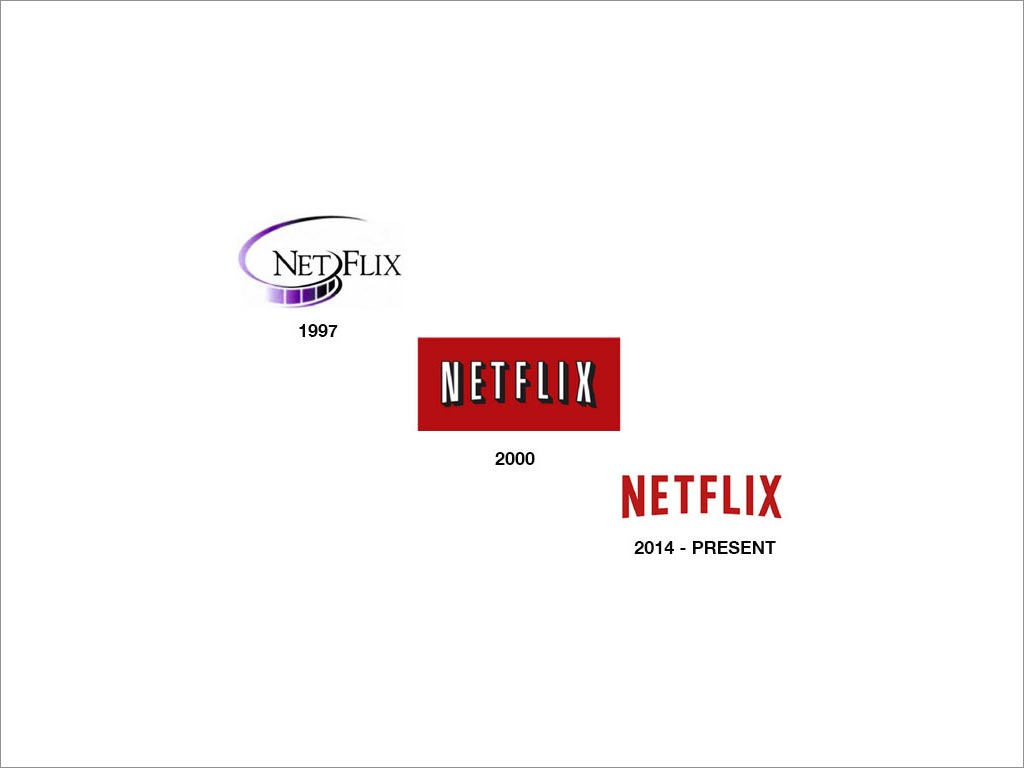 NETFLIX logo设计及其演变过程