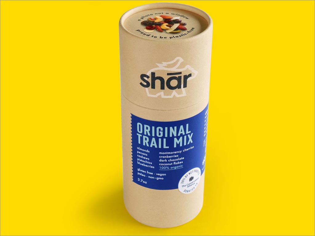 美国shar零食纸桶包装设计