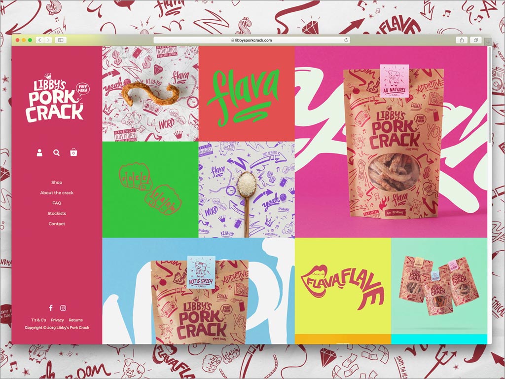 美国Libby's Pork Crack休闲食品网页设计