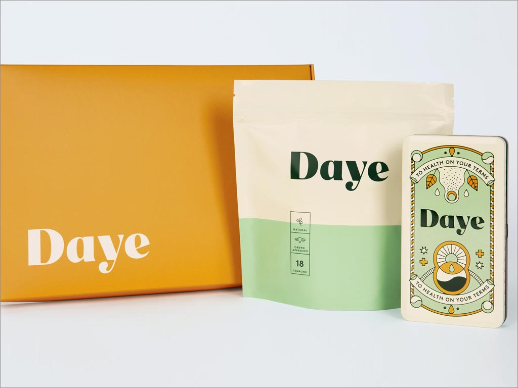 英国Daye卫生棉条包装盒包装袋设计