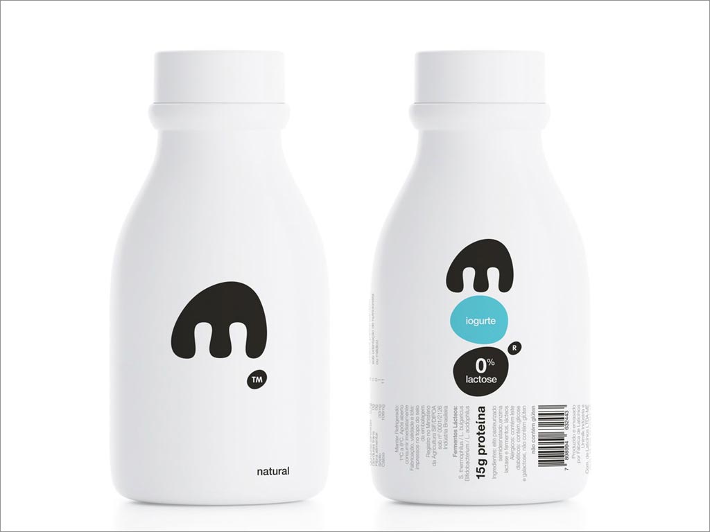 希腊moo Drink牛奶包装设计之正面和背面